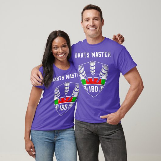 Darts 180 Emblem oder Ton 80 Darts Master Darts T-Shirt (Unisex)