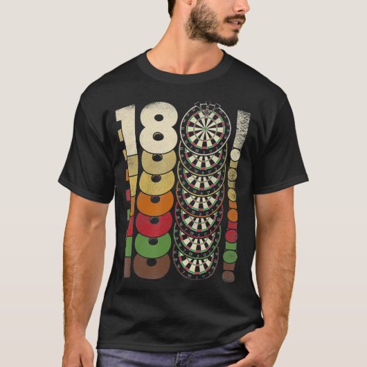 Darts 180 Onehundred und achtzig dreiundzwanzig T-Shirt (Vorderseite)