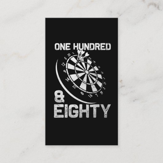 Darts 180 Triple 20 Dartboard 108 Visitenkarte (Vorderseite)