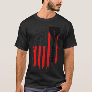 Darts American Flag Funny Darts Gift für Männer T-Shirt