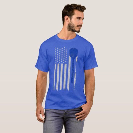Darts American Flag Patriotic Darts Player 4. T-Shirt (Vorne ganz)