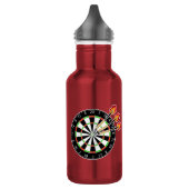 Darts and Dartboard personalized Edelstahlflasche (Links)