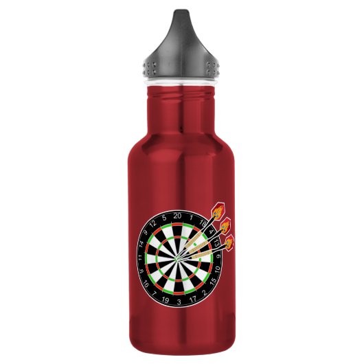 Darts and Dartboard personalized  Edelstahlflasche (Links)