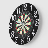 Darts Anyone Große Wanduhr (Winkel)