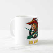 Darts Astronauten Weltraumraum Kaffeetasse (Vorderseite Links)