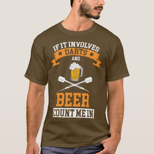 Darts Beer Gift T-Shirt (Vorderseite)