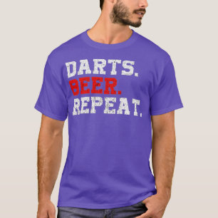 Darts Beer wiederholt Dart-Player Funny Drink T-Shirt
