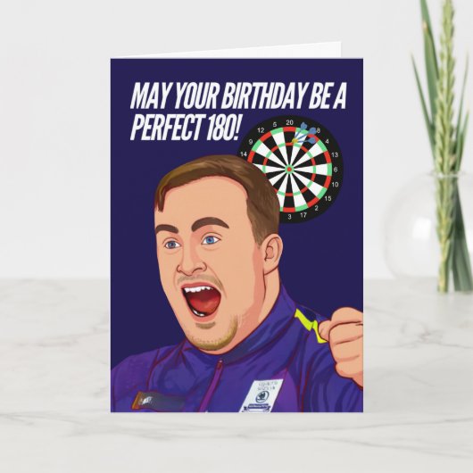 Darts Birthday Card Karte (Vorderseite)