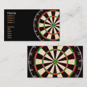 Darts Board Business Cards (Pack) Visitenkarte (Vorne/Hinten)
