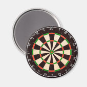 Darts Board Magnet (Vorderseite/Rückseite)