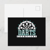 Darts Champion Postkarte (Vorne/Hinten)
