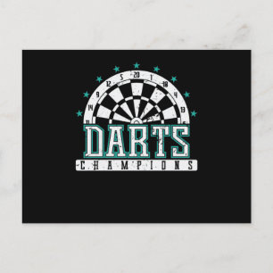 Darts Champion Postkarte