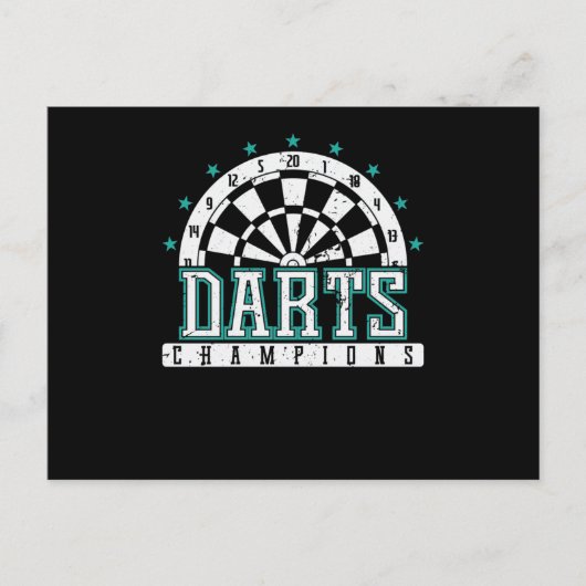 Darts Champion Postkarte (Vorderseite)