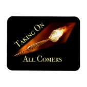 Darts Champion übernimmt alle Comers Magnet (Horizontal)