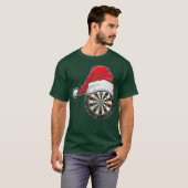 Darts Christmas Weihnachtsmannmütze Funny Gift Dar T-Shirt (Vorne ganz)