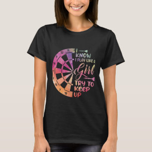 Darts Damen Geschenk Pfeile Feld Team Spiel wie ei T-Shirt