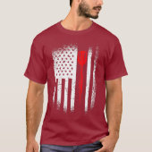 Darts Dart Arrow American Flag T-Shirt (Vorderseite)