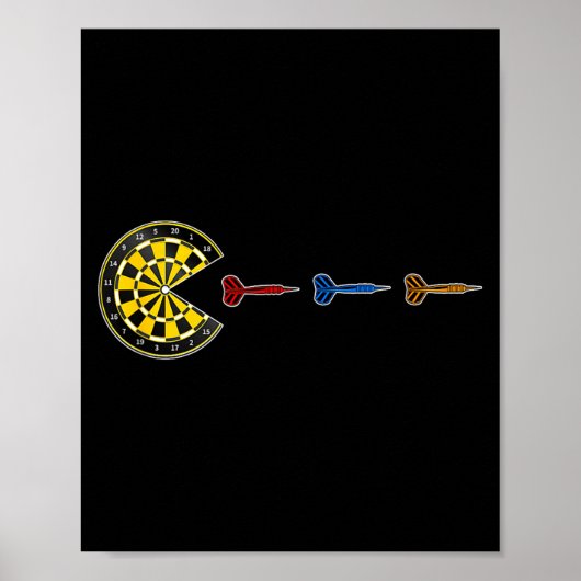 Darts - Dart-Mann  Poster (Vorne)