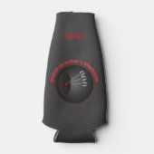 Darts Dart Player Wie ich Personalisierte Thread Flaschenkühler (Vorderseite)