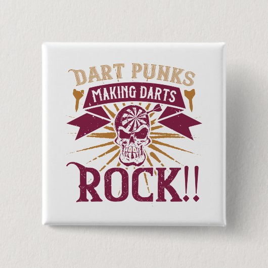 Darts - Dart Punks macht Darts Rock! Button (Vorderseite)