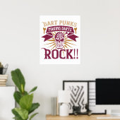 Darts - Dart Punks macht Darts Rock! Poster (Heimbüro)