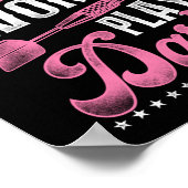 Darts Dart Real Women Play Darts Girl Poster (Ecke)