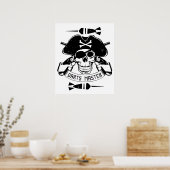 Darts - Darts Master Skull Poster (Küche)