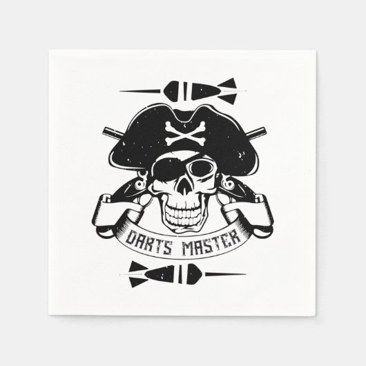 Darts - Darts Master Skull Serviette (Vorderseite)