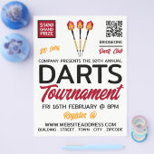 Darts Design, Darts Tournament Werbung Flyer (Einzeln)
