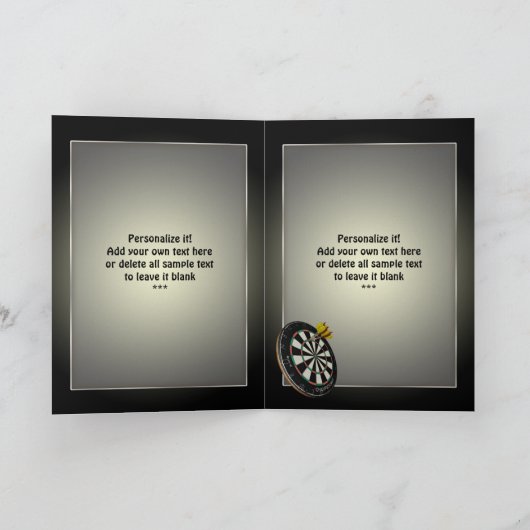 Darts Design Greetings und Notecards Karte (Innenseite)