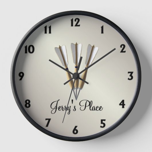 Darts Design Textil Uhr (Vorderseite)