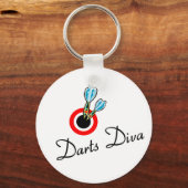 Darts Diva Schlüsselanhänger (Vorderseite)