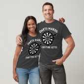 Darts Drinks Funny Hobbies Quotes Dart Player T-Shirt (Unisex)