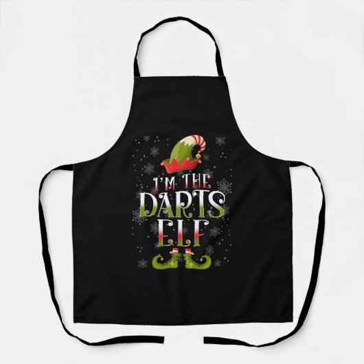 Darts Elf Christmas Schürze (Vorderseite)