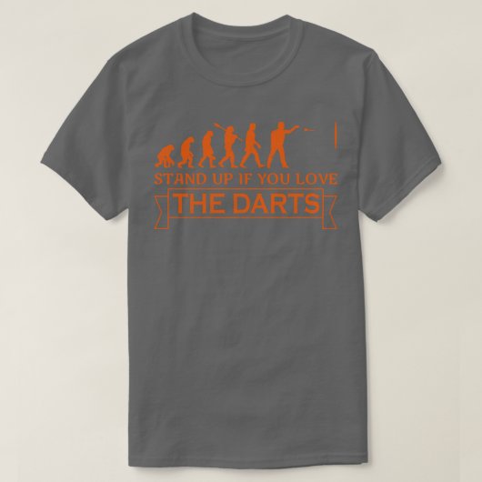Darts Evolution Darts Player Geschenk T-Shirt (Design vorne)