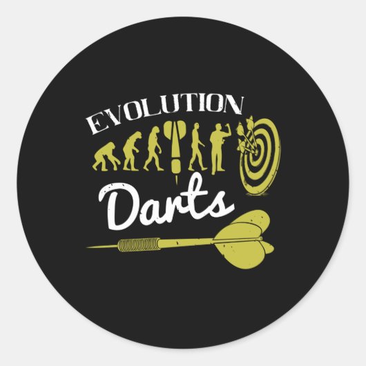 Darts - Evolution Darts Runder Aufkleber (Vorderseite)