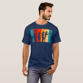 Darts Evolution Funny Retro Dart Players Cool T-Shirt (Vorne ganz)