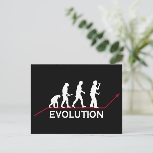 Darts Evolution Postkarte (Stehend Vorderseite)