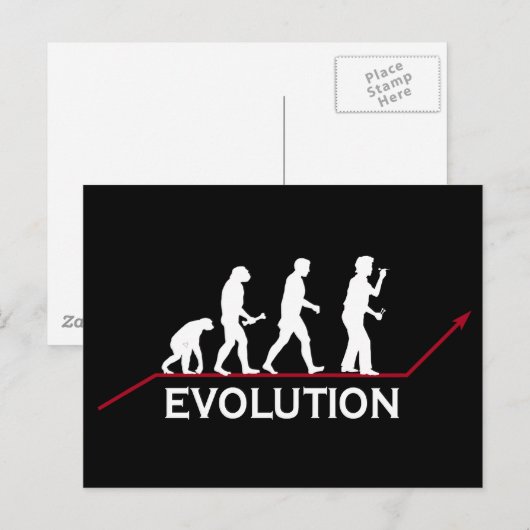 Darts Evolution Postkarte (Vorne/Hinten)