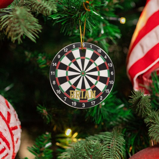 Darts Fan Personalisiert Ornament Aus Metall