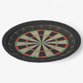 Darts Fans 🎯 😍 Dartboard Pappteller (Schrägansicht)