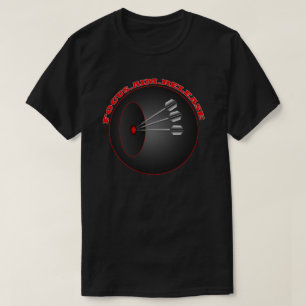 Darts fokussieren auf den Standard-Black-T - Shirt