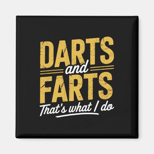 Darts Furzen Funny Dart Redewendungen Sarcasm Dart Magnet (Vorne)