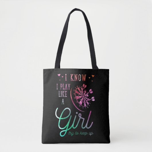 Darts Girl Niedlich Dart Lover Dartboard Frauen Tasche (Vorderseite)