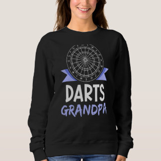 Darts Grandpa Hobby Player Dart Granddad Grandfa Sweatshirt