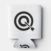 Darts: Halt den Mund und wirf. Dosenkühler (Rückseite)