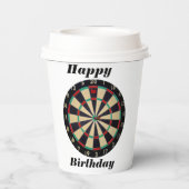 Darts Happy Birthday, Paper Cups Pappbecher (Rückseite)
