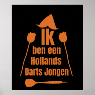 Darts - Ich bin ein Hollands Darts Junge Poster