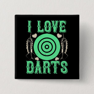 Darts - Ich liebe Darts Button
