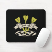 Darts - Ich würde diesen Bullseye treffen Mousepad (Mit Mouse)